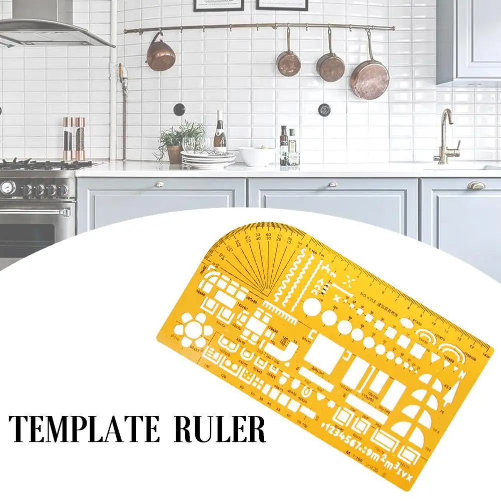 

Professional Furniture Construction Architect Drawing Template Ruler 1:100 Office & School Supplies Model Ruler Scale