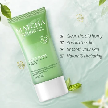 

Matcha Exfoliating Gel Moisturizing Exfoliation Shrinking Pores Soften Skin Facial Scruber Cream Face Care
