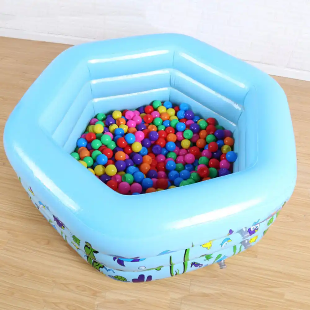 130 130 50 Cm Pvc Inflatable Kolam Renang Portable Outdoor Taman Anak Anak Hexagonal Mandi Kolam Renang Permainan Air Mainan Aliexpress