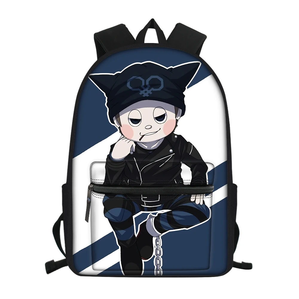 CDGX2473Z58 Школьная сумка с аниме Danganronpa для мальчиков-подростков, дорожный рюкзак для ноутбука, Мужская холщовая сумка-портфель Monokuma, рюкзак - Цвет: CDGX2473Z58