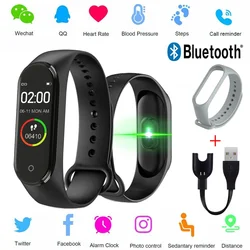 Pulsera inteligente M3 Plus, reloj deportivo resistente al agua, con control del ritmo cardíaco y de la presión sanguínea