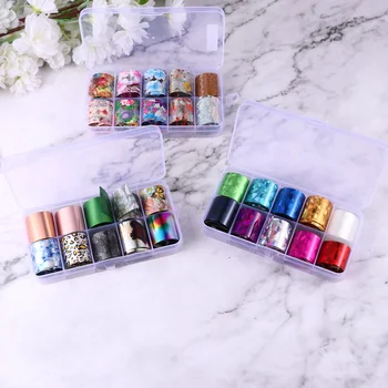 

30 Rolls Nail Art Decals Foil Transfer DIY Lovely Colorful Nail Art Supplies for Girls