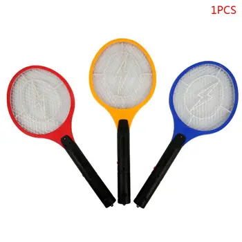 

Summer Electric Mosquito Cordless Battery Power Insects Fly Killer Bug Zapper Handheld Racket Home