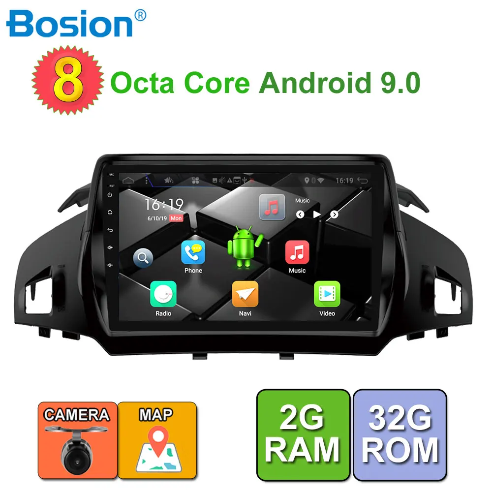 

Android 9.0 Octa Core For Ford Kuga 2013 2014 2015 2016 Car radio GPS Stereo Head unit PC 9inch Touch Screen Steering Wheel