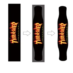 Personalized Skateboard Deck Sandpaper Graffiti Abrasion Resistant Waterproof Transparent Akcesoria Do Deskorolek Sticker KC50PJ