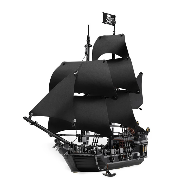

Black Pearl Queen Anne’s Revenge Fit LegoingLYs Caribbean Pirates Ship Boat Building Blocks Bricks Set Model Toys for Children