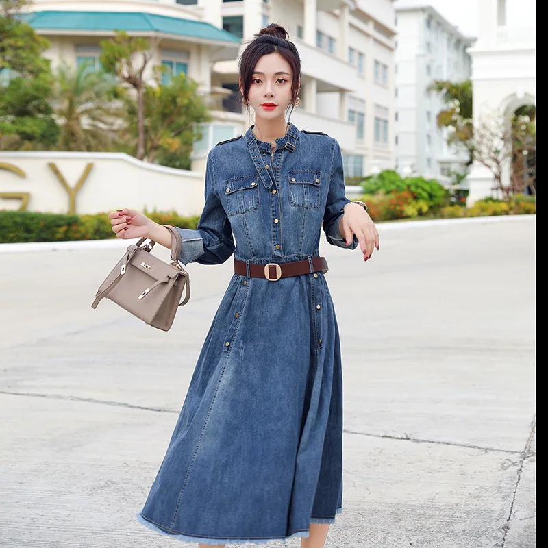 

Computer Cable Lock Women's Spring 2020 New Style WOMEN'S Dress Korean-style Waist Hugging Mid-length Early Spring Retro Skirt F