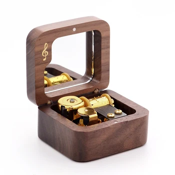 

Wooden Castle in the Sky music box lettering gift boutique Christmas home children creative birthday gift for girls wholesale