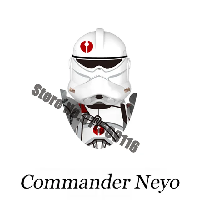 501st Clone Trooper Building Blocks Republic Commando Force 99 Hunter Crosshair Wrecker Echo Cody Rex Star Brick Figure Wars Toy D-X629