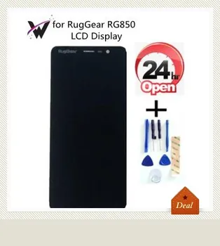 

for RugGear RG850 LCD Display Screen+Touch Screen Digitizer GREY Black Gold With Tools TAPE