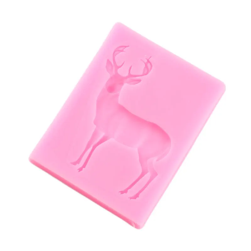 Sugarcraft Deer Silicone Mold Fondant Molds Cake Decorating Tools Chocolate Gumpaste Mold Candy Clay Cake Border Decoration