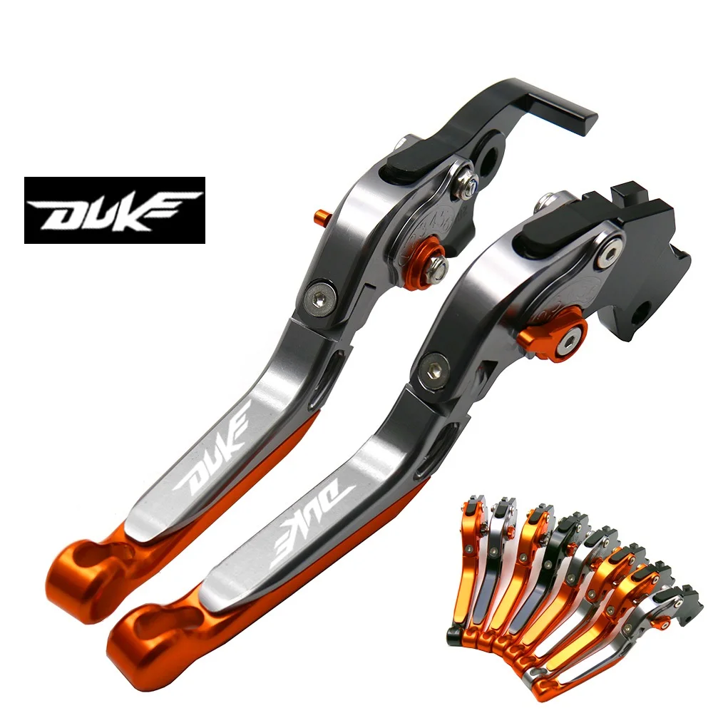 Складные Выдвижные CNC алюминиевые тормозные рычаги сцепления для KTM DUKE 390 RC390 2013- 15 16 17 аксессуары для мотоциклов регулируемые