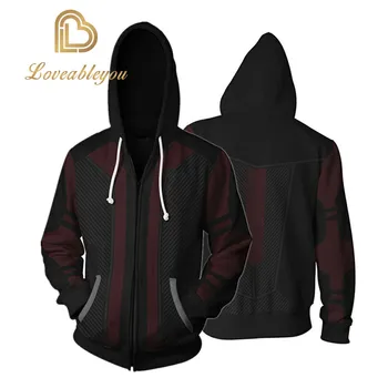 

Cosplay Costumes The Avengers Infinity War Hawkeye Full Zip Hoodies Cool Pullover Thin Coat Jacket Unisex Jumper Sweatshirt