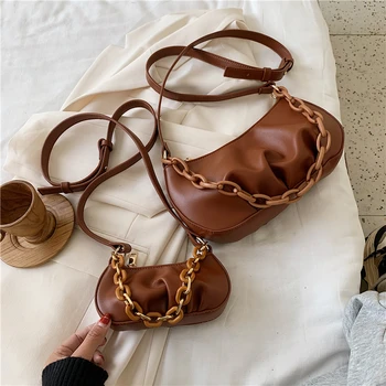 

High quality simple solid PU leather summer Tote Shoulder Bag crossbody bags for women sac a main femme luxury bag bolsos mujer