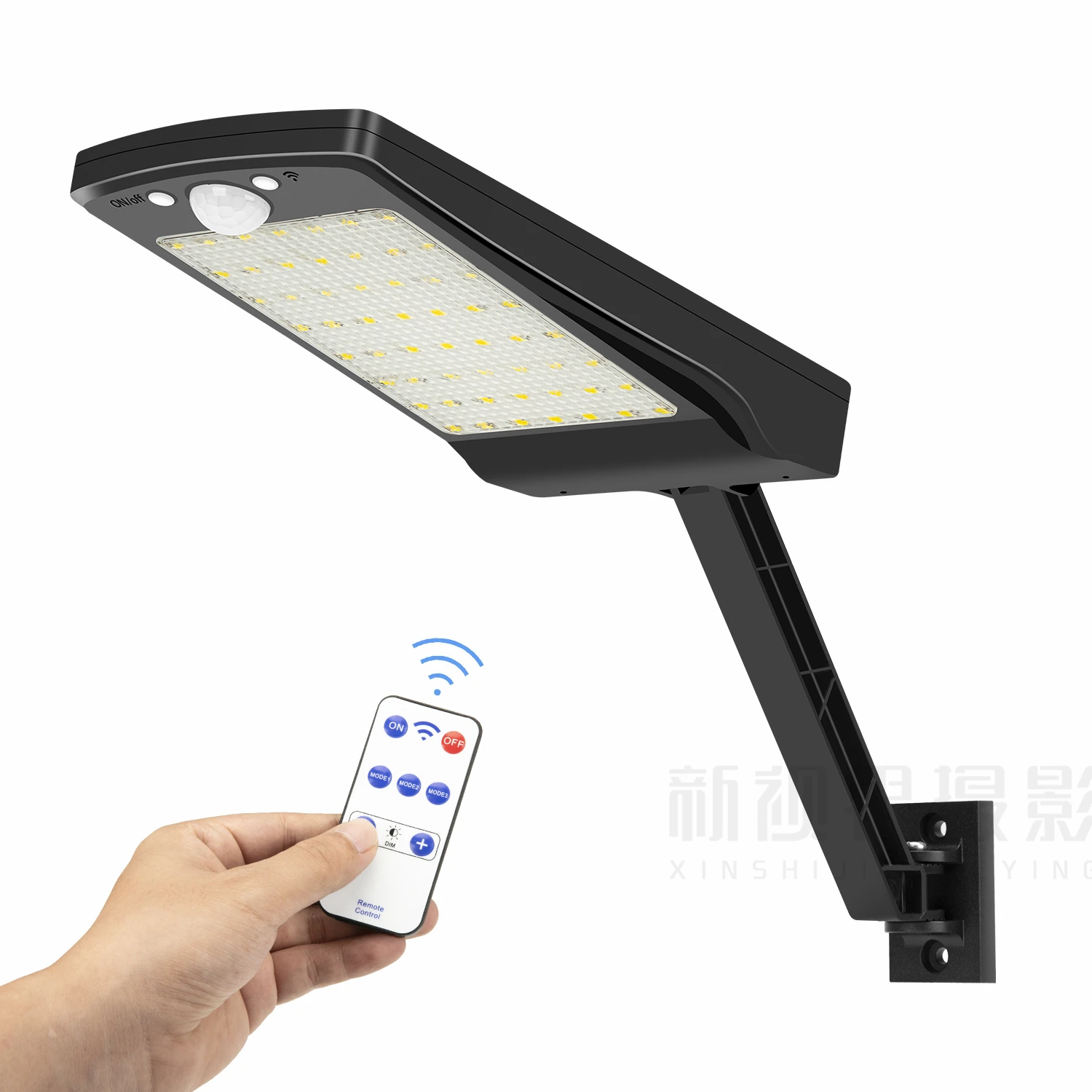 Светодиодный садовый светильник на солнечной батарее настенная лампа с датчиком
