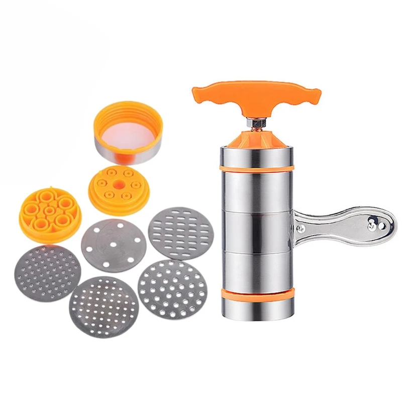 Stainless Steel Manual Pasta and Maker Fettuccine Spaghetti Lasagne Ravioli Tagliatelle Maker Dough Roller Press