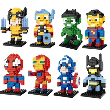 

Mini Block Diamond Small Particle Building Blocks The Avengers Building Block Assemble Superhero Model Toys for Children Gifts