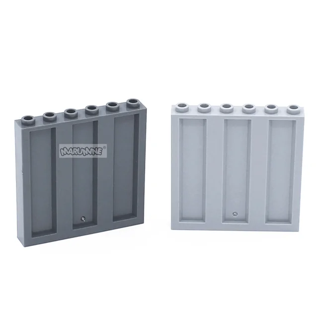 Marumine 23405 Panel 1x6x5 Corrugated Plate 30PCS Model Kit Container Car Building Bricks Children City Construction Blocks Toys 4