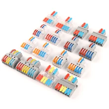 Quick Splitter 2 In 4/6 Out 3 in 6/9 out Wire Connector Universal Wiring Cable Connector  Push-in Conductor Terminal Block