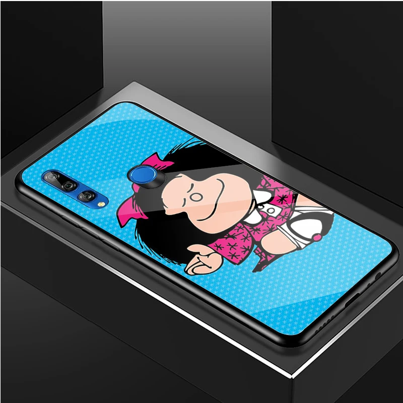 Mafalda Kính Cường Lực Điện Thoại Ốp Lưng Cho Huawei Honor 8X 9 10i 20i 20Lite 20Pro 30 Pro Vỏ cute phone cases huawei Cases For Huawei