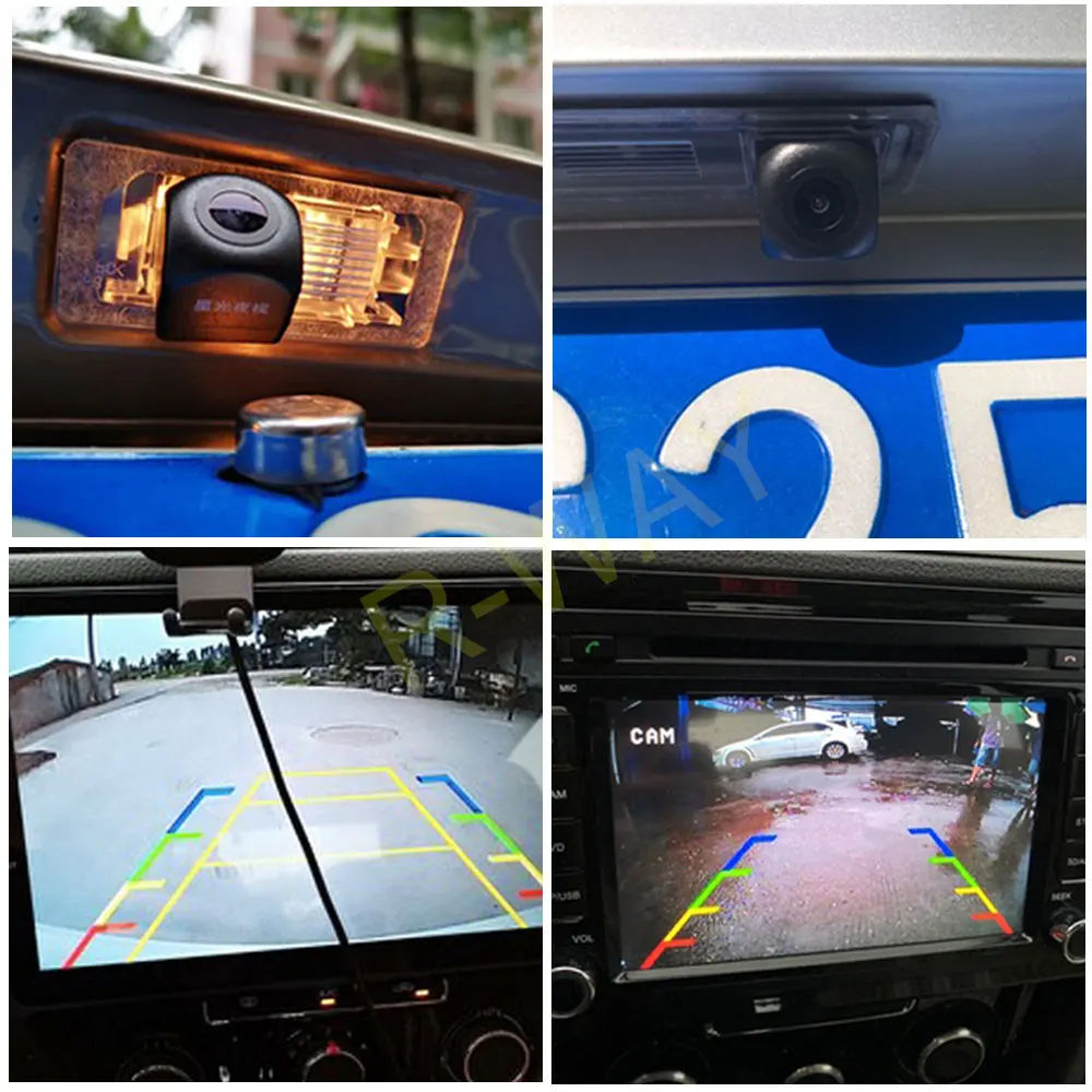 R-Way HD Автомобильная камера заднего вида ночного видения для Mercedes-Benz E/C/S серии 2012-(включая светильник) Беспроводная камера