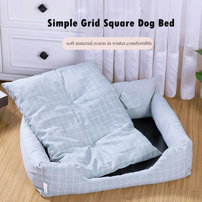 Cama extraíble y lavable para perros pequeños, medianos y grandes, nido de gato, banco para cachorros, cojín de sofá impermeable para mascotas, cuatro estaciones