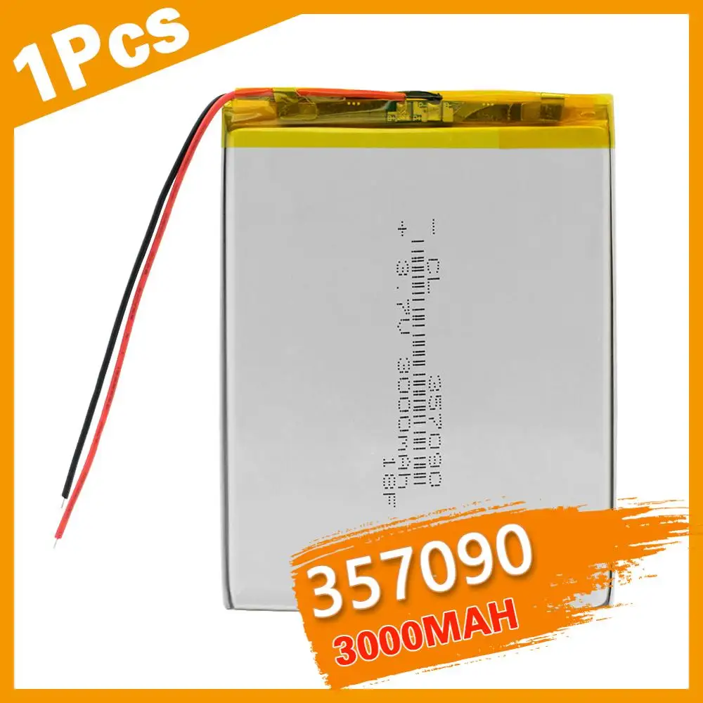 

3.7V 3500mah (polymer lithium ion battery) Li-ion battery for tablet pc MP3 MP4 Electric Toy [357095] replace [357090] Batteries
