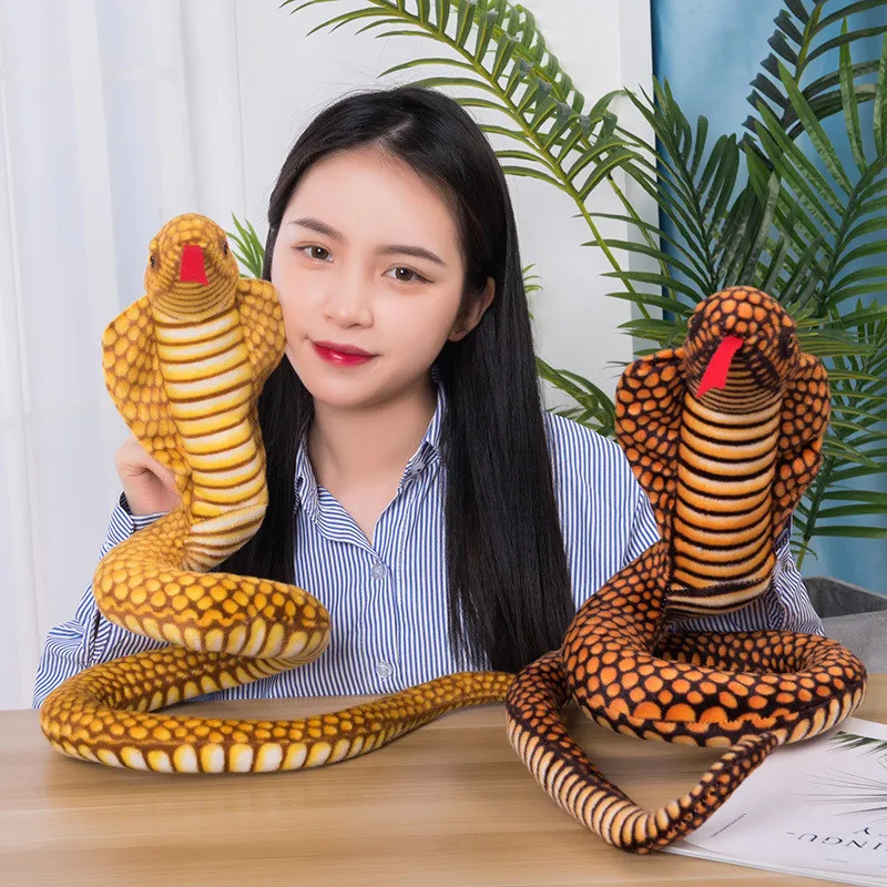 

110CM Simulation Eye Snake Stuffed Animal Plush Toys Cute Python Stuffed Toy Pillow Children's Home Plush Gifts