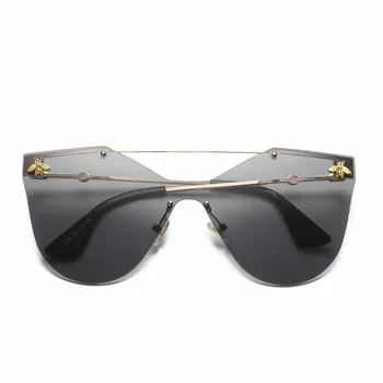 

Retro Cat Eye Sunglasses Conjoined Sun Glasses Fashionable All-match Little Bee Sunglasses Men's And Women's Borderless Sun Eyes