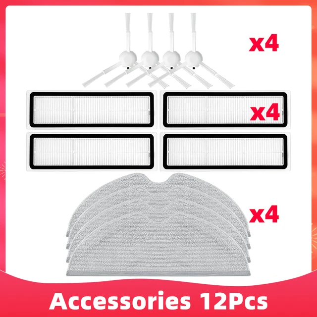 Main Side Brush Mop Cloths Hepa Filter For Xiaomi Dreame D9 Dreame Bot L10 Pro Trouver Robot LDS Vacuum-Mop Finder Spare Parts Set 9