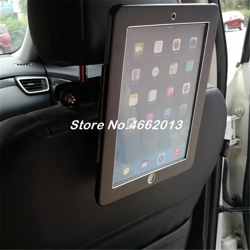 Подходит для ipad 2/3/4/5/air/pro 9," регулируемая алюминиевая Противоугонная коробка для ipad такси заднего сиденья кронштейн