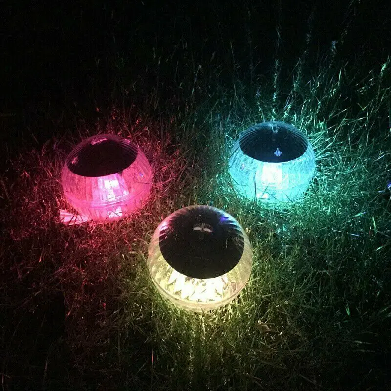 marine underwater lights Solar Powered Swimming Pool Light LED Disco Water Drift Lamp Color Changing LED Lamp Outdoor Floating Underwater Night Light underwater dock lights