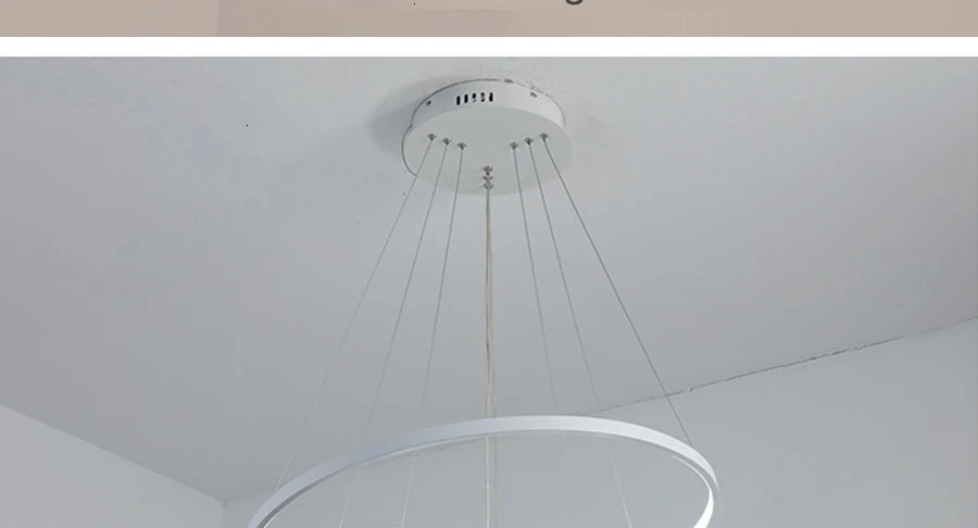 Современный светодиодный подвесной светильник, внутреннее освещение для гостиной, с пультом дистанционного управления, для спальни, кухни, ванной комнаты, светодиодная Подвесная лампа