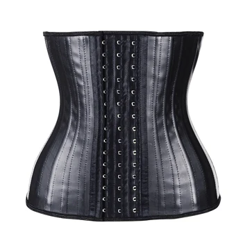 

Women Binders And Shapers Corset Latex Waist Trainer 25 Steel Bone Modeling Strap Body Shaper Colombian Girdles Slimming Belt