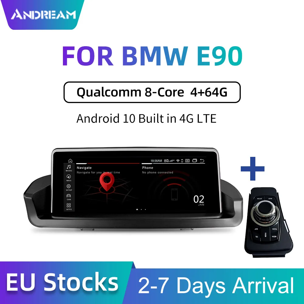 Автомобильный мультимедийный плеер для BMW серии 3 E90 E91 E92 E93 M3 M5 8 дюйма Android 9 0 Qualcomm