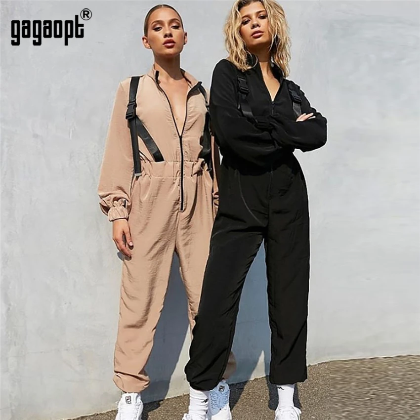 Gagaopt 2019 High Fashion Autumn Rompers Womens Jumpsuit Sexy Vintage Casual Khaki Long Sleeve Jumpsuit Rompers Overalls Gagaopt 2019 High Fashion Autumn Rompers Womens Jumpsuit Sexy Vintage Casual Khaki Long Sleeve Jumpsuit Rompers Overalls
