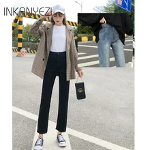 Женские зимние джинсы с высокой талией, обтягивающие штаны с флисовой подкладкой, джеггинсы с эластичной резинкой на талии, повседневные джинсы больших размеров для женщин, теплые джинсы-85