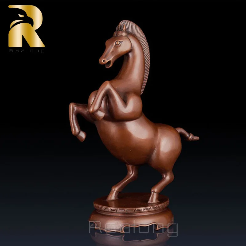 

Bronze Horse Statue Casting Horse Bronze Statue Sculpture Animals Art Figurine For Home Decoration Gifts Collection Ornaments