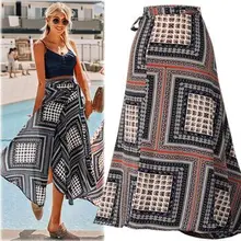 Зима-осень, Женская плиссированная юбка, Вельветовая, с принтом, высокая талия, длинные юбки, для женщин, молодых девушек, толстая, большой размер, модная женская Falda