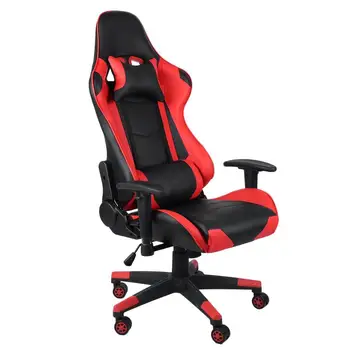 

Game Computer Chair High Quality Adjustable Office Chair Leather Gaming Chair Red for Home Office Game Competitive