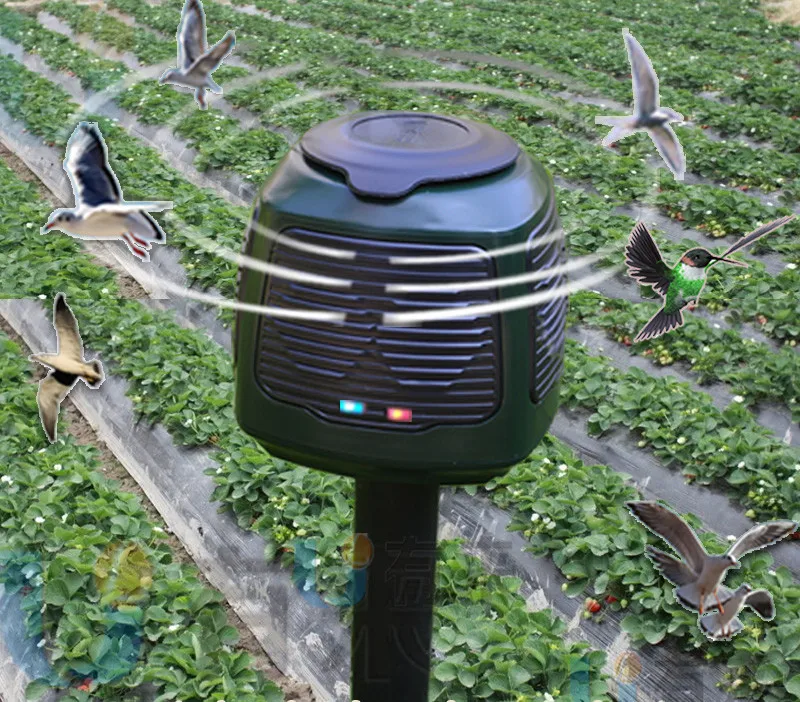 

Ultrasonic bird repellent with 8 speakers of high power and high efficiency Home balcony orchard