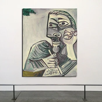 

Pablo Picasso Self Portrait Canvas Posters Prints Marble Abstract Wall Art Painting Decorative Picture Modern Home Decoration