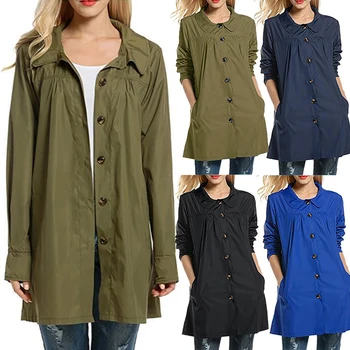 

2020 Women Lightweight Waterproof Coat Outdoor Hooded Clothes A-Line Style Spring Autumn Women's Raincoat Jacket