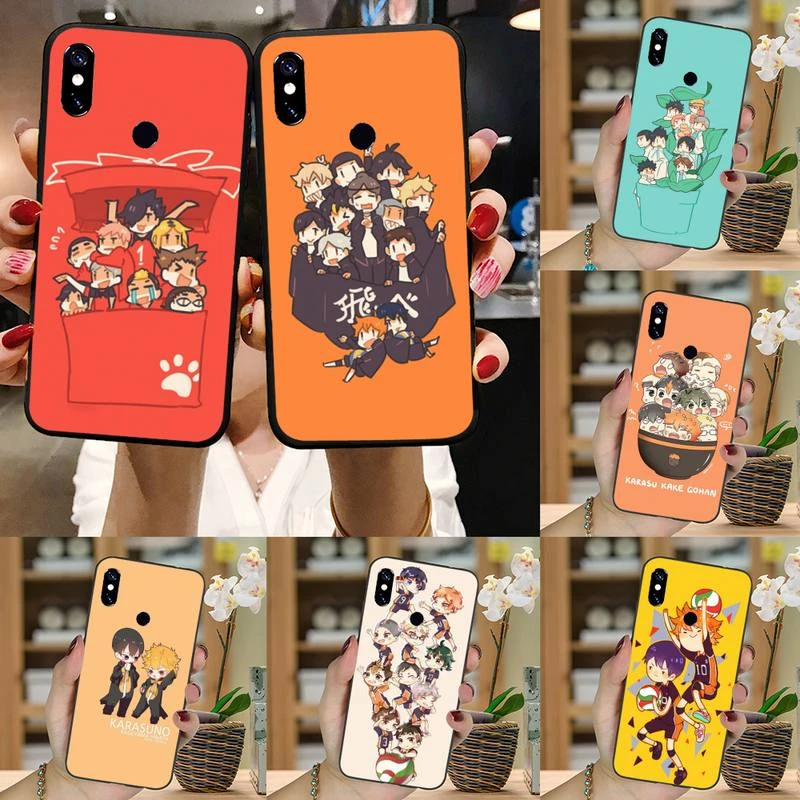 Haikyuu Bóng Chuyền Anime Nhật Bản Ốp Lưng Điện Thoại Xiaomi Redmi Note 4 4X5 6 7 8 Pro S2 PLUS 6A PRO Coque Vỏ Funda Thân Tàu xiaomi leather case cover