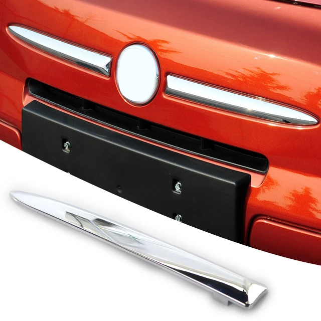 Front Bumper Upper Molding Chrome Trim Moulding For Fiat 500 2007-2015 735455041 Left Side Abs Material Car - Racing Grills - AliExpress