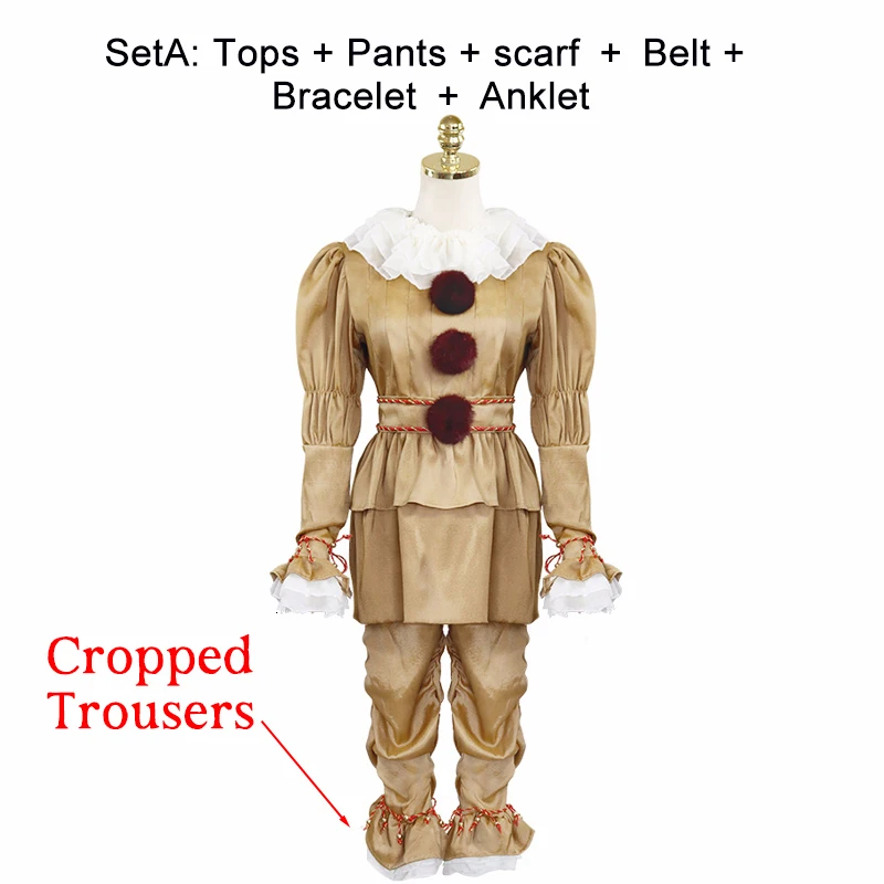 Disfraz De Cosplay De Pennywise Para Adulto, Payaso Stephen | Meses Sin