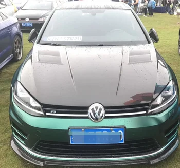 

High quality Carbon Fiber Front Bumper Engine Hood Bonnet Vent Cover For Volkswagen VW GOLF 7 7.5 RLINE MK7 GTI R 2013-2020