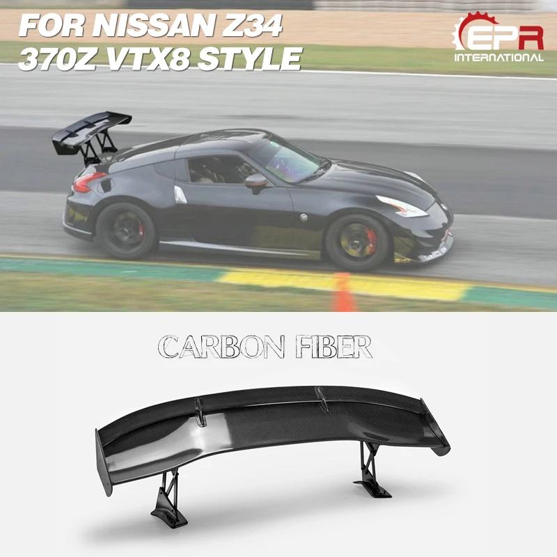 Carstyling For Nissan Z34 370z Vtx8 Style Carbon Fiber Gt Wing Glossy