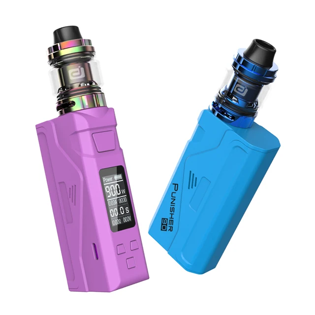 

Original Dovpo Punisher 90W Kit 21700/20700/18650 Compatible Box Mod with 3.0mi DJ Atomizer Tank VS Topside Mod