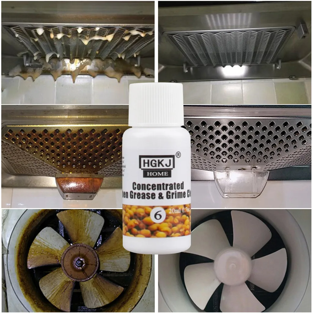 

20/50ML Kitchen Grease Cleaner Concentrate Liquid Cleaning Grime Household Stains Detergent Multi-functional Remove Oil Tools#p6
